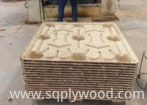 4-Way 1200× 1000mm High Load Mdi Glue Compressed Wood Pallet for Package